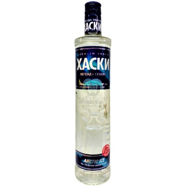 Vodka "Khaski" Arctic ice Premium 40% 0.5l