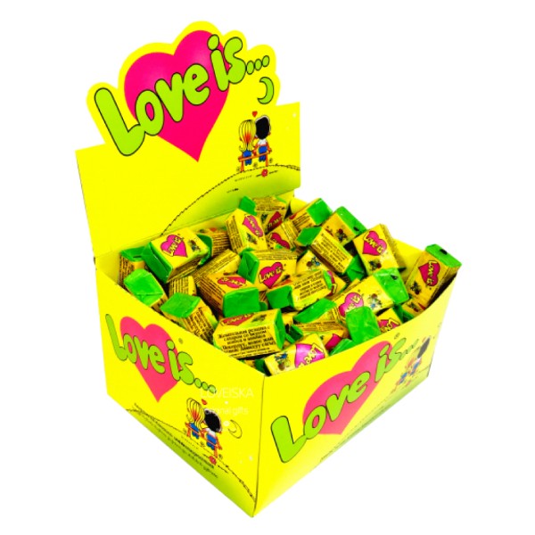 Chewing gum "Love is ..." with coconut and pineapple flavor