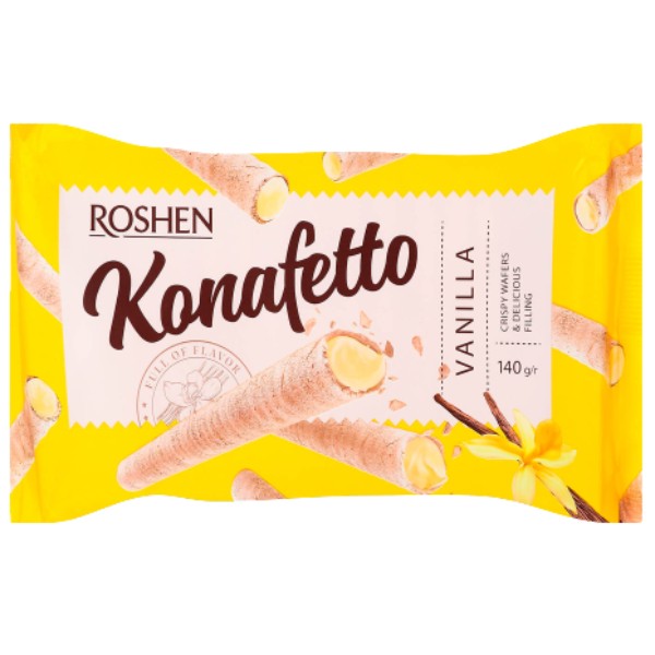 Rolls wafer "Roshen" Konafetto vanilla filling 140g