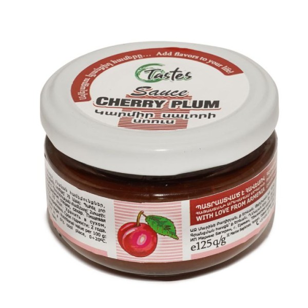 Sauce "Testes" cherry in a glass container 125g