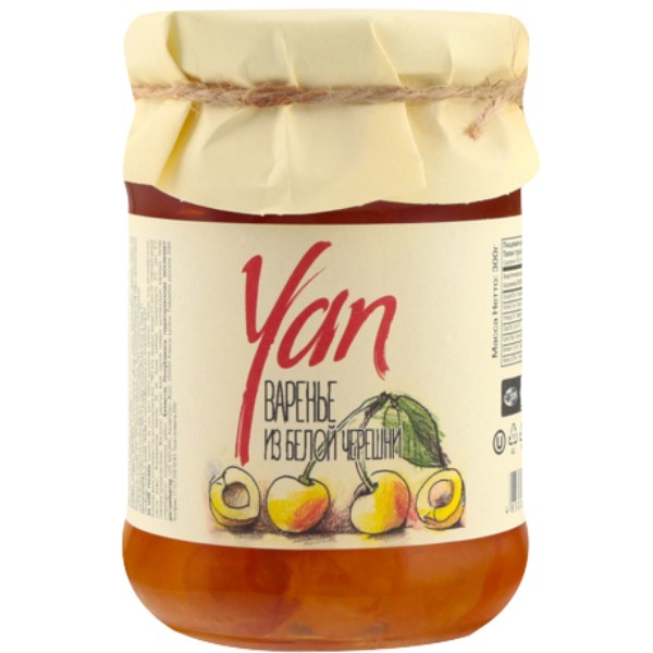 Preserve "Yan" white cherry 300g