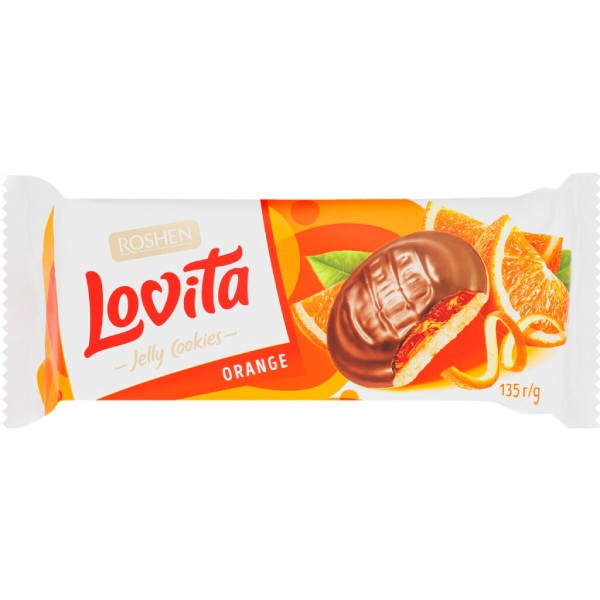 Бисквит "Lovita" со вкусом апельсина 135гр