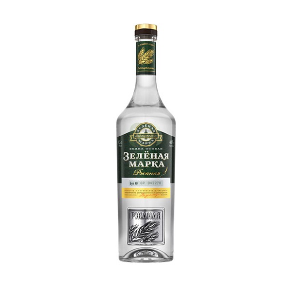 Vodka "Zelenaya Marka" rye 40% 07l