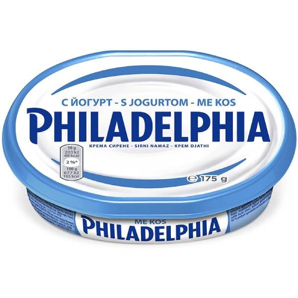 Հալած պանիր «Philadelphia» յոգուրտով 175գ