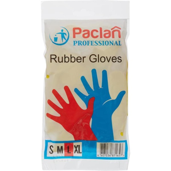 Gloves "Paclan" Professional rubber L 1pcs
