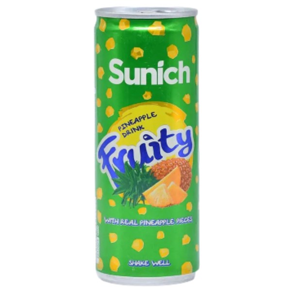 Сок "Sunich" Fruity со вкусом ананаса безалкогольный ж/б 240мл