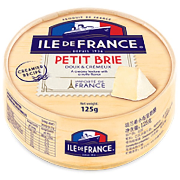 Camembert cheese "Ile de France" brie soft ripened cheese 125 grams