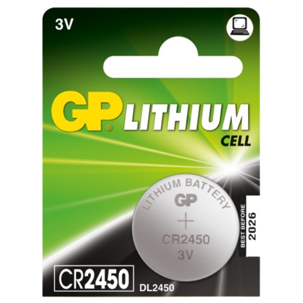 Batteries "GP" Lithium CR2450 3V 1pcs