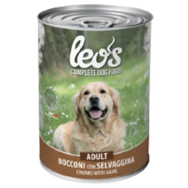 Canned food for dogs "Monge" Leos for adult with poultry415g