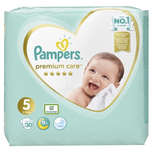 Օրիգինալ «Pampers» պրեմիում 5 30 հատ