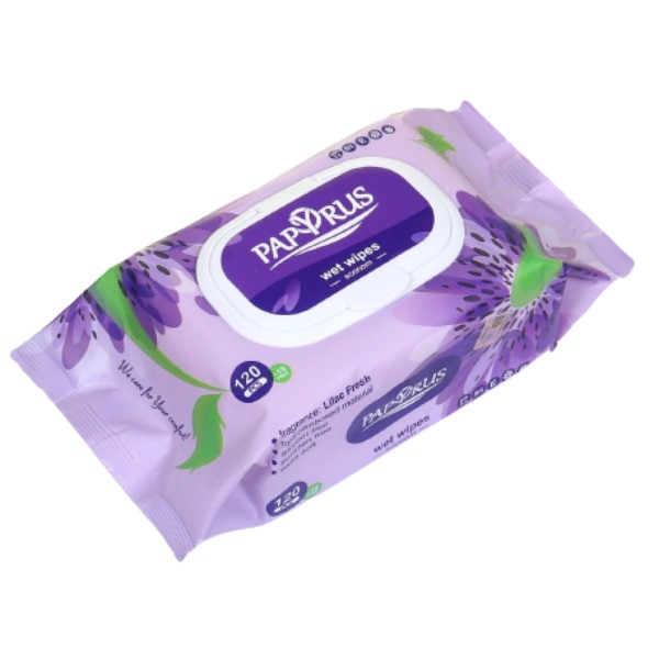 Wet econom wipes "Papyrus" lilac 120pcs