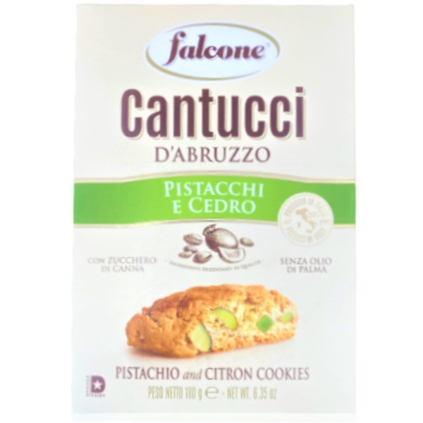 Cookies "Falcone" Cantuchi pistachio and citron 180g