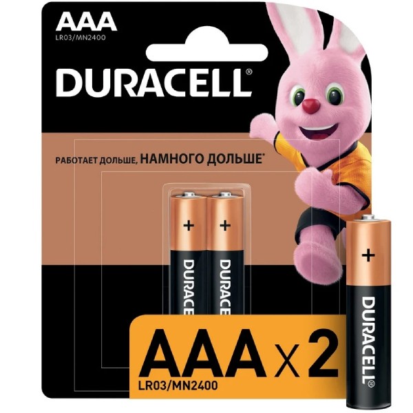 Էլեկտրական Մարտկոցներ «Duracell» AAA 2հատ