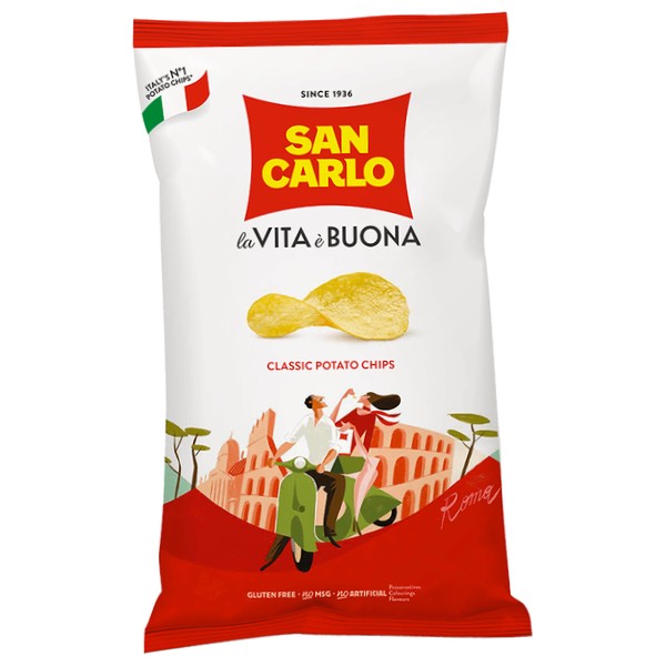 Potato chips "San Carlo" classic 180g