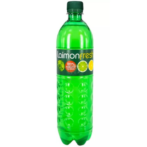 Refreshing cabonated drink "Laimon Fresh" lime lemon mint 1l
