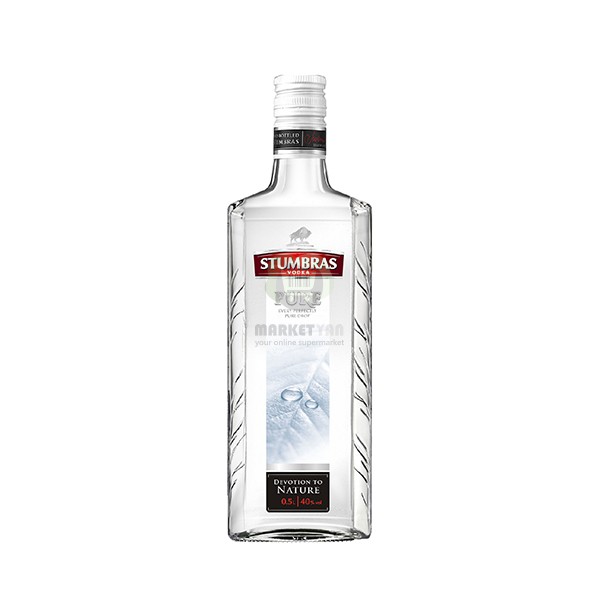 Vodka "Stumbras Pure" 40% 0.5l
