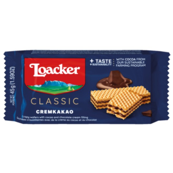 Wafer "Loacker" cocoa 90g