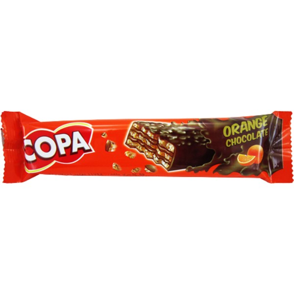 Wafers "Copa" chocolate with orange filling 40g