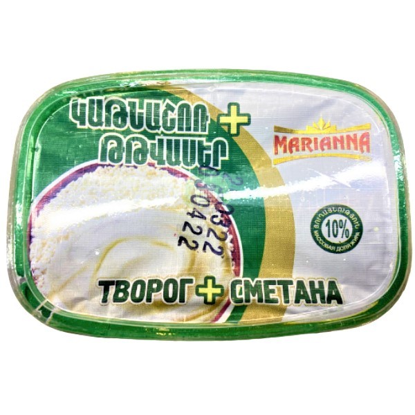 Сметана и творог "Марианна" 10% 180г