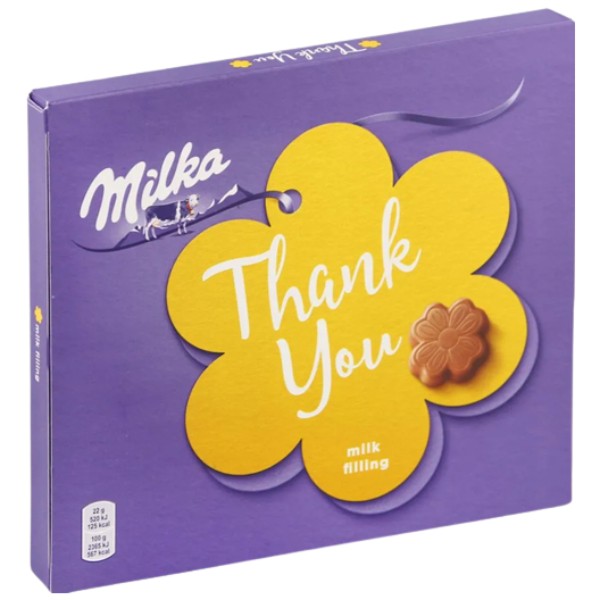 Набор шоколадных конфет "Milka" Thank you 110г