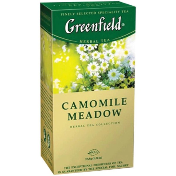 Black tea "Greenfield" chamomile 25 packets