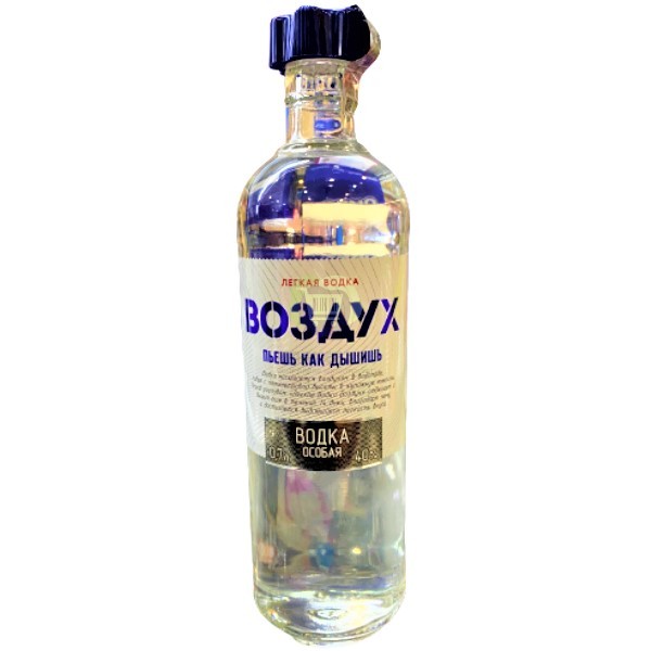 Vodka "Vozdukh" White 40% 0.7l