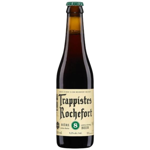 Пиво "Trappistes Rochefort" 8 темное нефильтрованное 9.2% 0.33л