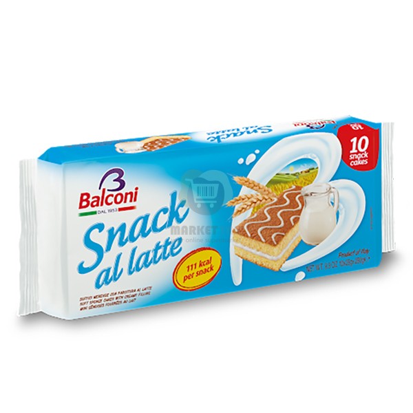 Sponge cake "Balconi" Snack al latte milk 280 g
