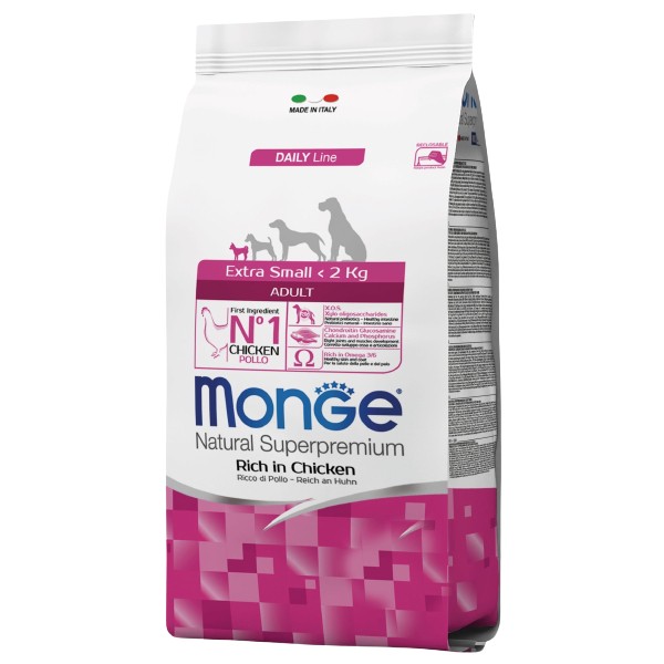 Dry food "Monge" for adult dogs of mini breeds lamb with chicken flavor 800g