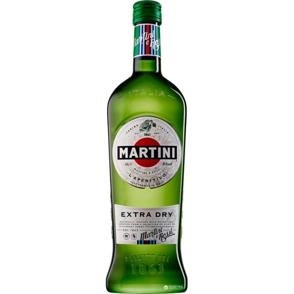 Вермут "Martini" экстра прозрачный 18% 0,5л