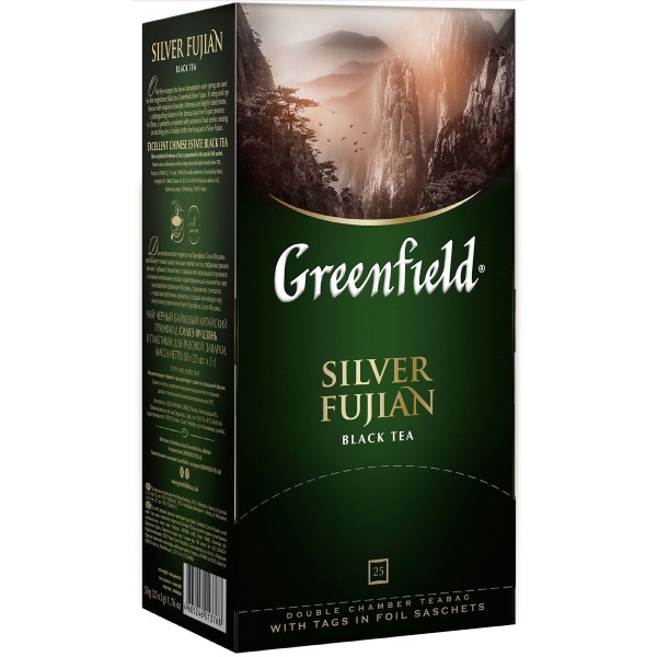 Black tea "Greenfield" silver fujian 25 packets