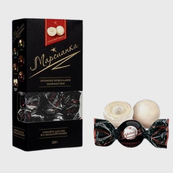 Collection of candies "Martian Panna Cotta" coconut 200g