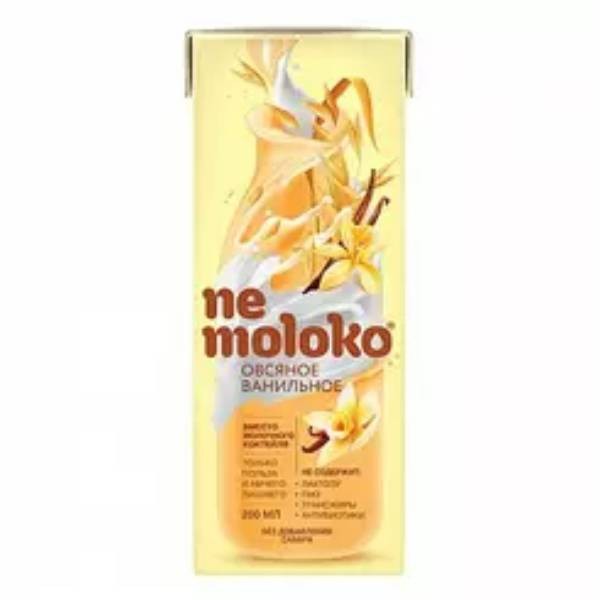 Ըմպելիք «Ne Moloko» վարսակի վանիլային լայթ կալցիումով և վիտամին բ-ով 200մլ