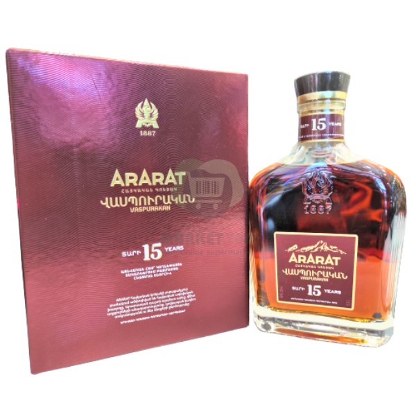 Cognac "Ararat" Vaspurakan 15years 40% 0.5l