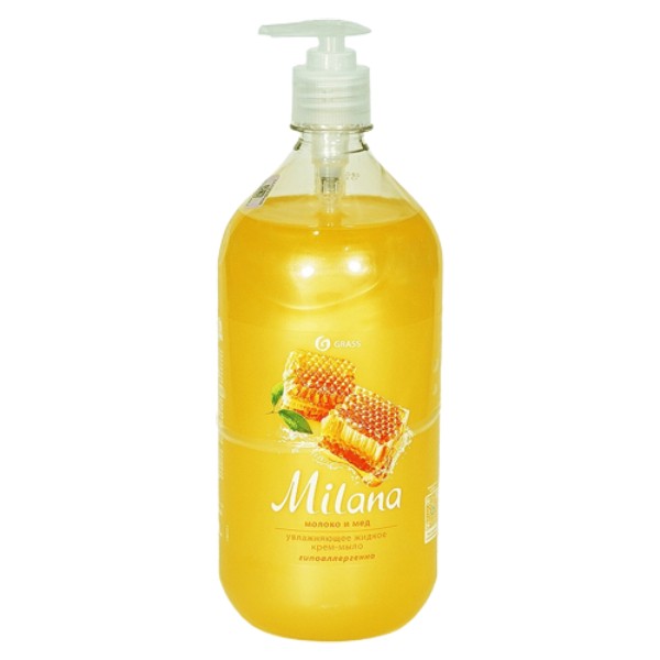 Liquid soap "Grass" Milana milk and honey 1l