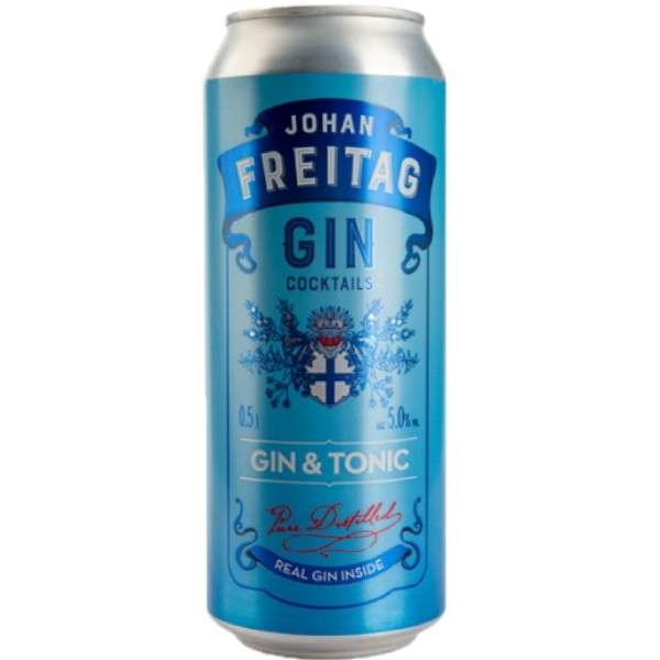 gin and tonic carbonated cocktail "Johan Freitag" 0.5l