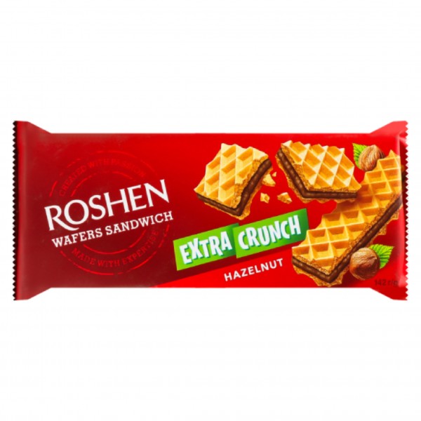 Chocolate wafer "Roshen" with hazelnut 142g