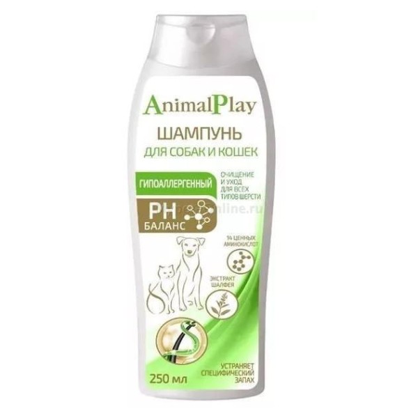 Shampoo "Animal play" for dogs and cats hypoallergenic 250ml