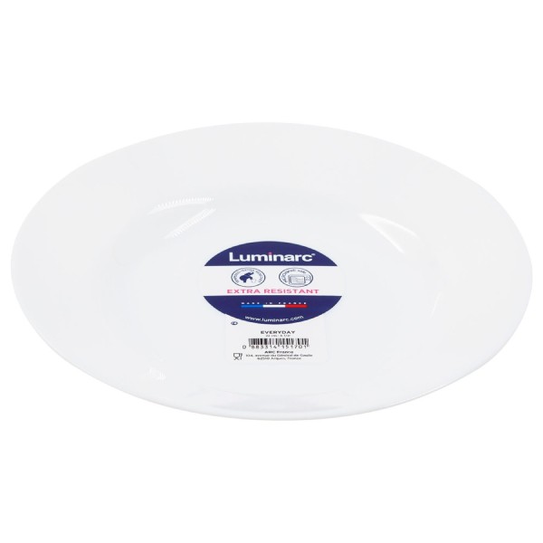 Glass plate "Luminarc" Every Day lunch 22cm 6pcs