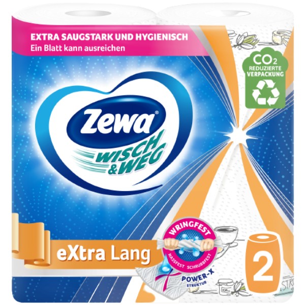 Бумажные полотенца "Zewa" Wisch Weg Design 2шт
