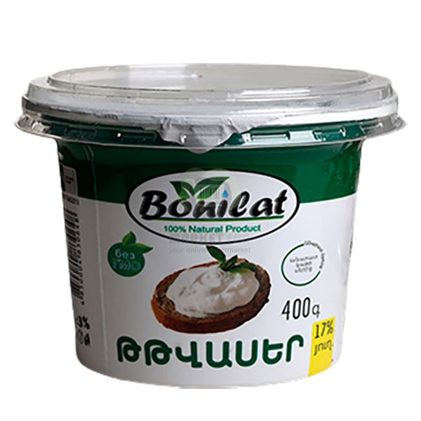 Sour cream "Bonilat" 17% 400 gr.