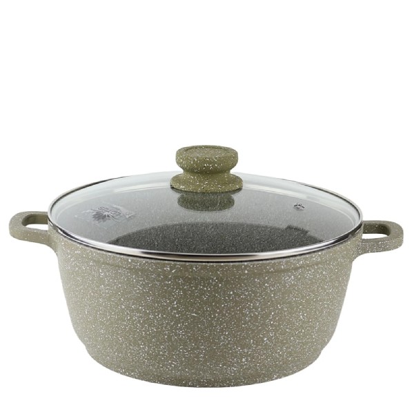 Granite Pot 32 cm "Marketian" Blue brown