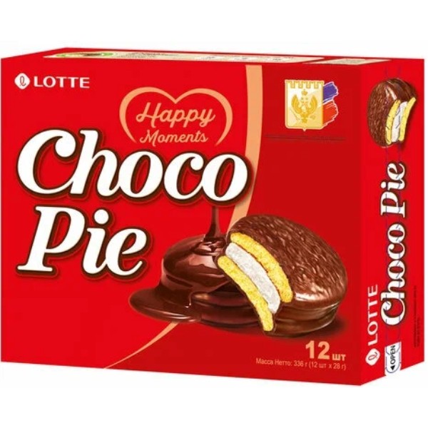 Cookies Lotte "Chocolate pie 336g, 12 pcs