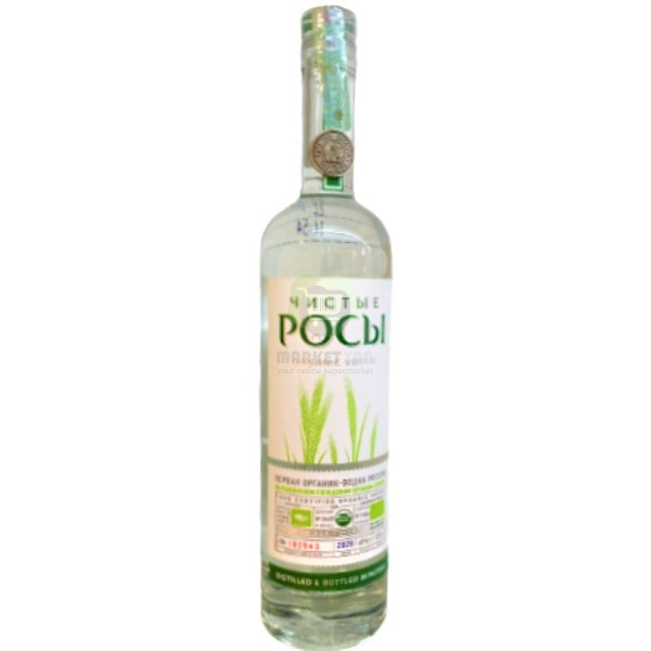 Vodka "Chistie Rosi" Organic 40% 0.5l