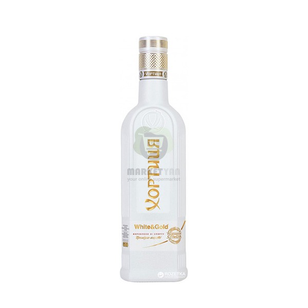 Vodka "Khortytsa" White & Gold 40% 0.5L