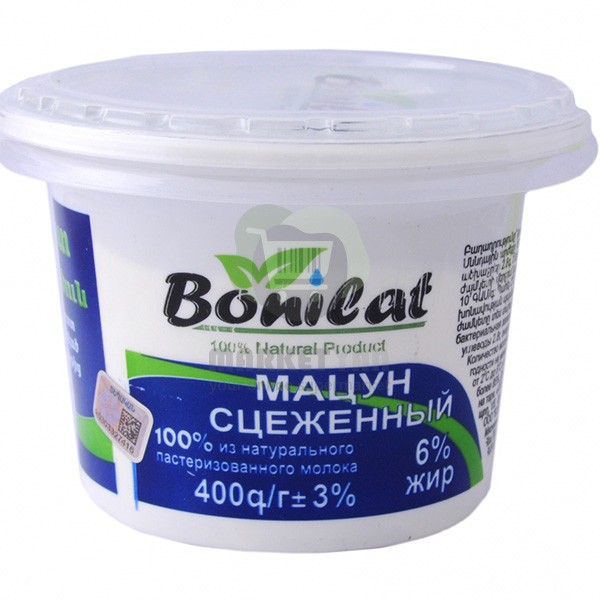 Йогурт "Bonilat" выжатый 6% 400 гр