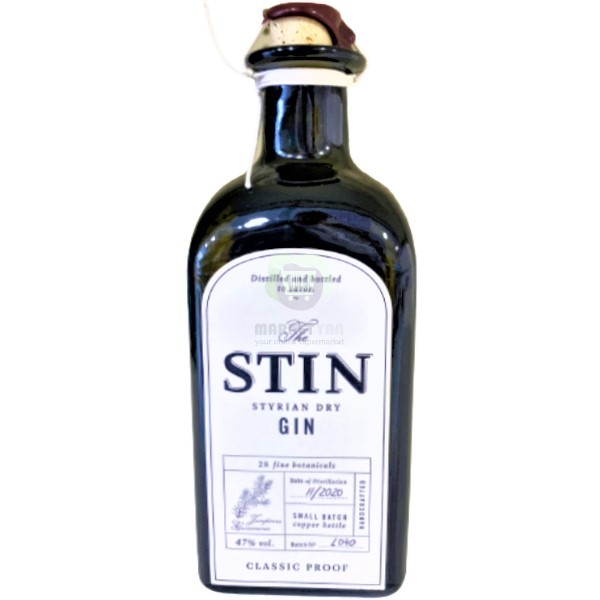 Джин "The Stin" сухой 47% 0.5л